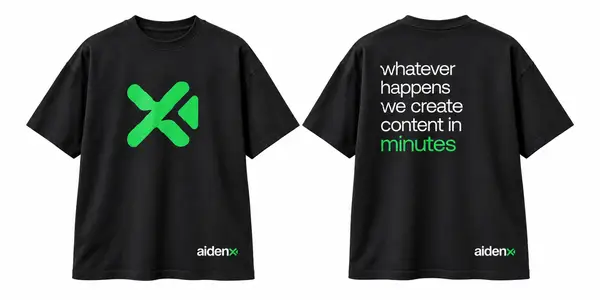 Aiden shirt concept, front and back shirt mockups