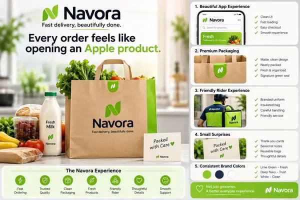 Every order, beautifully done for Navora